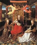 Madonna and Child  Enthroned with SS.Catherine and Barbara unknow artist